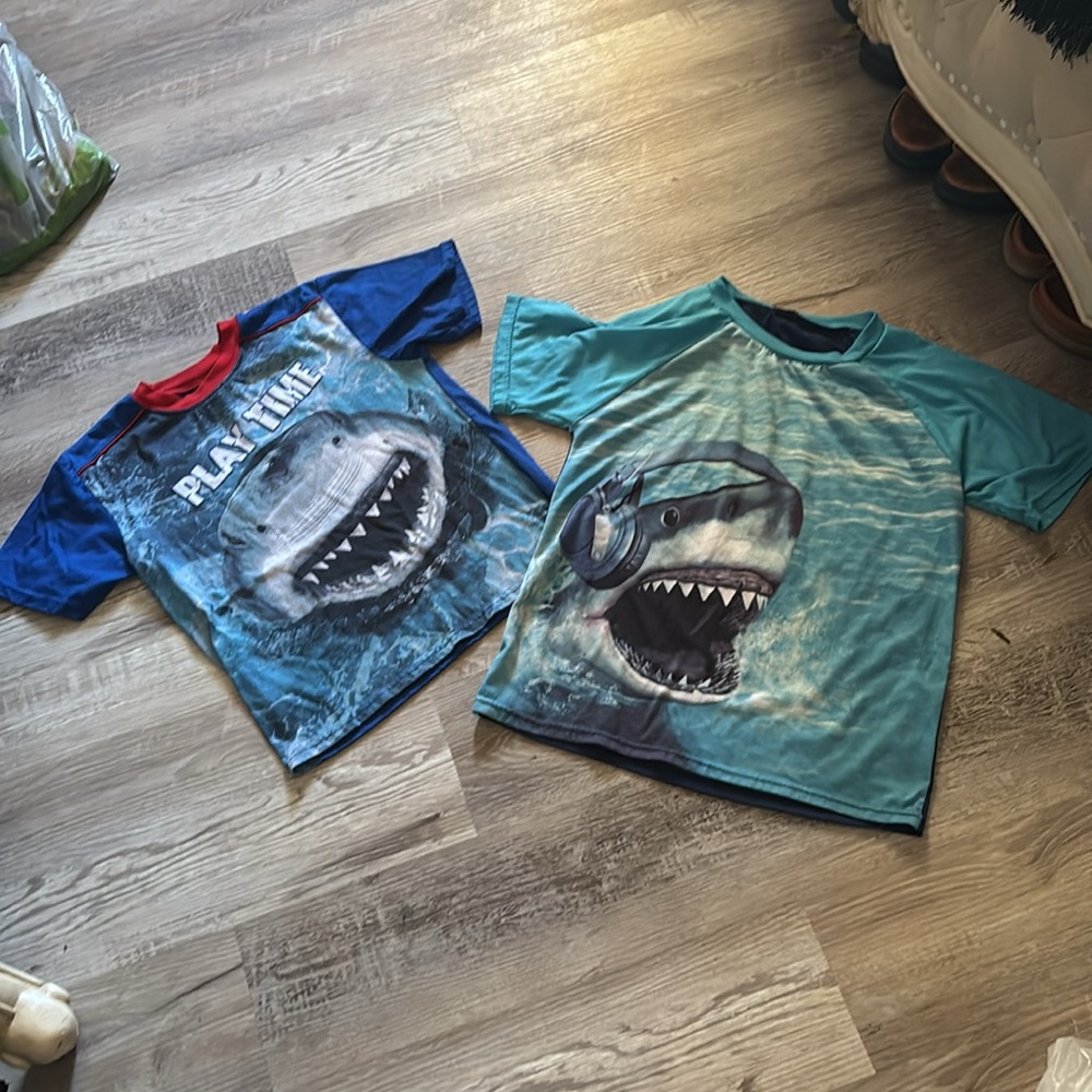 Faded Glory Shark Graphic Tee Set